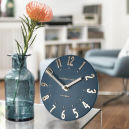 Mulberry Modern & Contemporary Analogue Metal Quartz Movement / Crystal Tabletop Clock