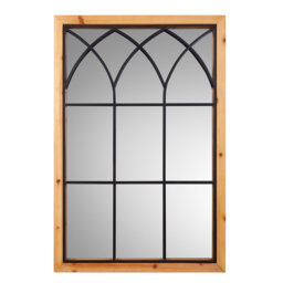 Bottorff Wood Flat Wall Mirror