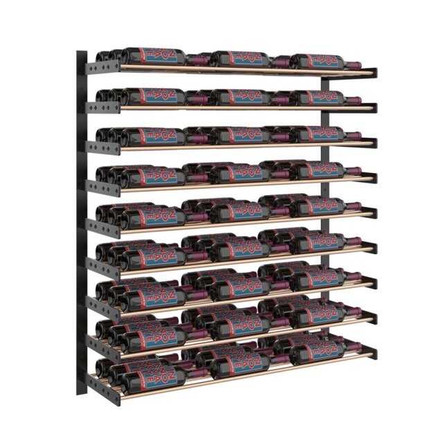 81 Bottle Wall Mounted Wine Bottle Rack