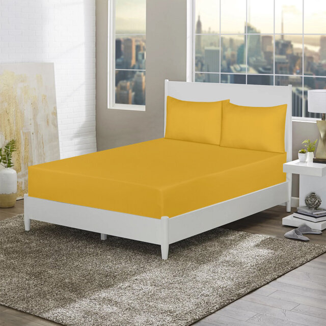 Eemeli Microfiber 30cm Deep Pocket Fitted Sheet – Ultra-Soft, Wrinkle-Resistant, Breathable Bedding for Standard Mattresses
