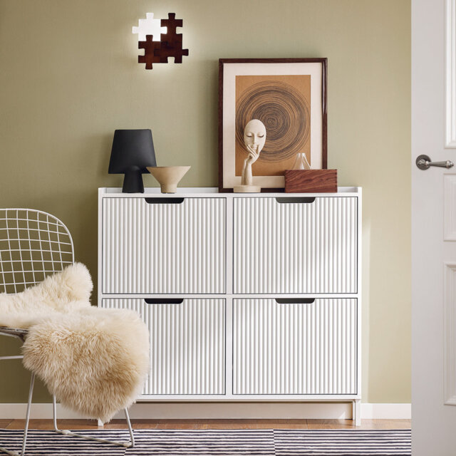 8 Pair Shoe Storage Cabinet