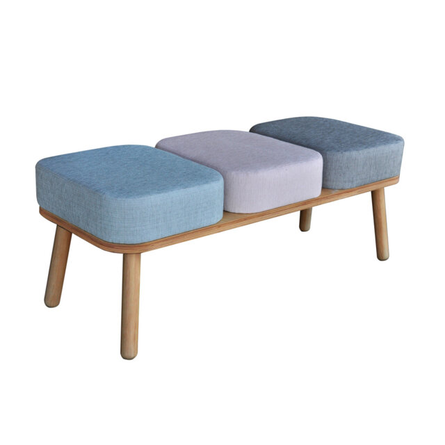 Shetland Polyester Blend Upholstered Bench
