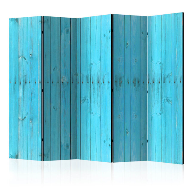 225cm W x 172cm H 5 - Panel Wood Folding Room Divider