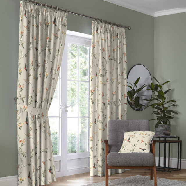 Cotton Semi Sheer Curtain Pair