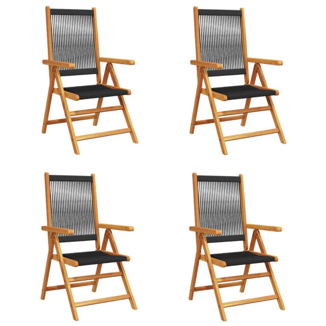 Vidaxl adjustable garden chairs in acacia wood