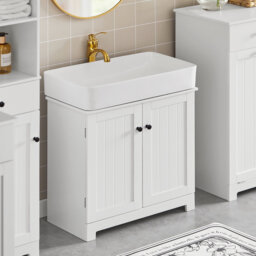 Joice 60cm Single Bathroom Vanity Base Only in White