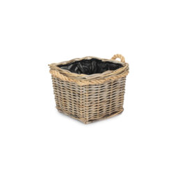 Wicker Tapered Rattan Planter with Lining