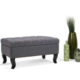 Linen Upholstered Bench