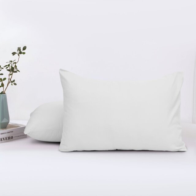 Brushed Microfiber Plain 100% Polyester Standard Size Pillowcase/Cover