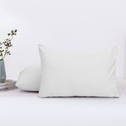 Brushed Microfiber Plain 100% Polyester Standard Size Pillowcase/Cover