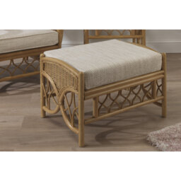 64cm Wide Solid Colour Footstool Ottoman
