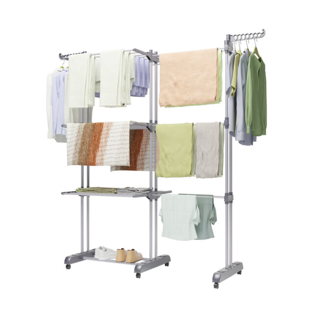 Bole Adjustable Rolling Clothing Rack