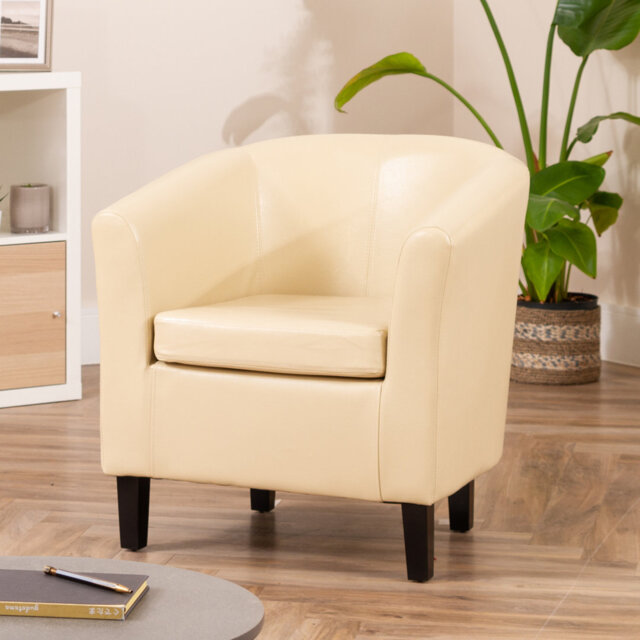 Windle Faux Leather Accent Chair