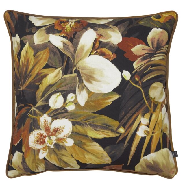 Cladine Prestigious Textiles Moorea, Papaya Cotton Cushion with Filling