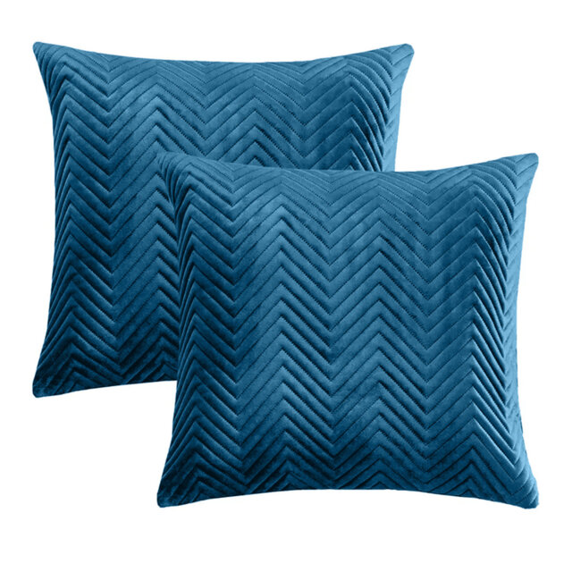 Luxurious Embossed Velvet Cushion Cover (Pack Of 2)