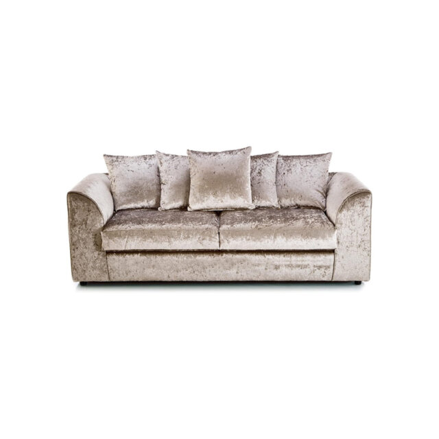 100% Crushed Velvet 3 Seater Sofa