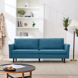 Cicero 204Cm Linen Flared Arm Sofa