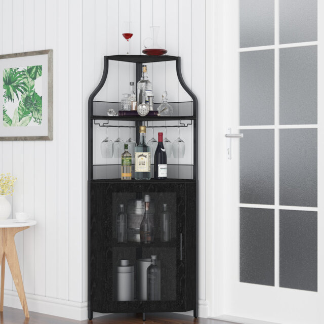 Solid Wood Floor Wine Bottle Rack