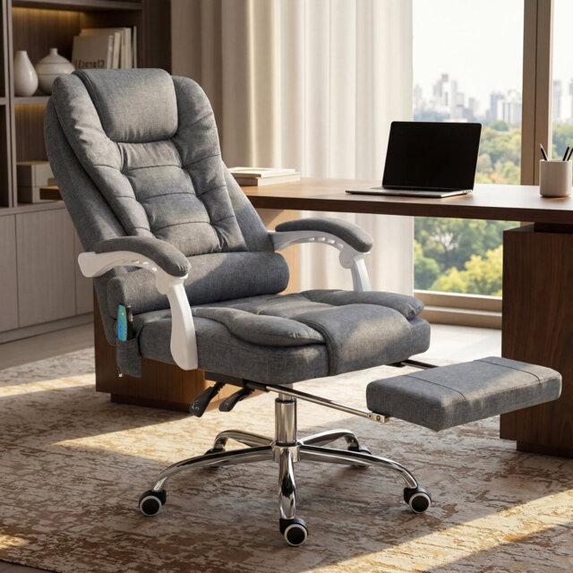 Barkett Upholstered Executive Chair with Massage Feature