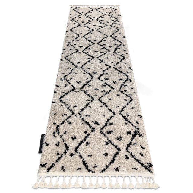Cream/Black Rug