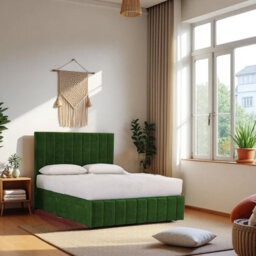 Upholstered Bed with Mattress