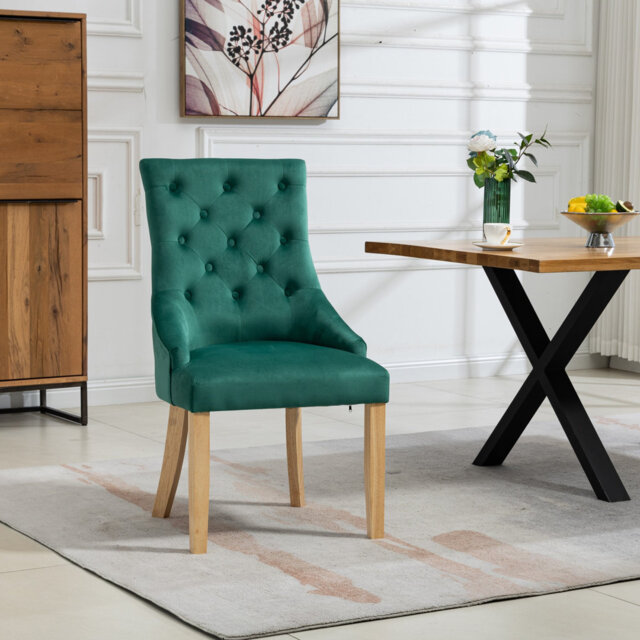 Akkar 47cm H Velvet Upholstered Dining Chair