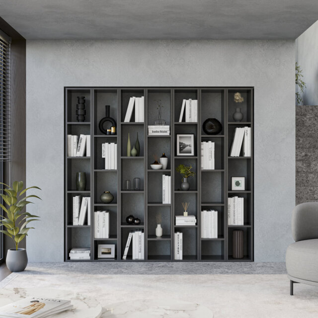 Lyon 182cm H x 197cm W Library Bookcase