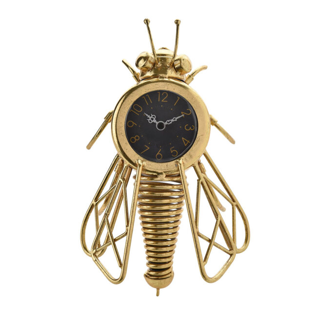 Rosdorf Park Wall Clock Gold Bee Design