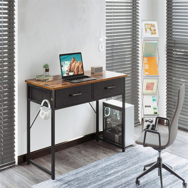 Billens Metal Base Computer Table