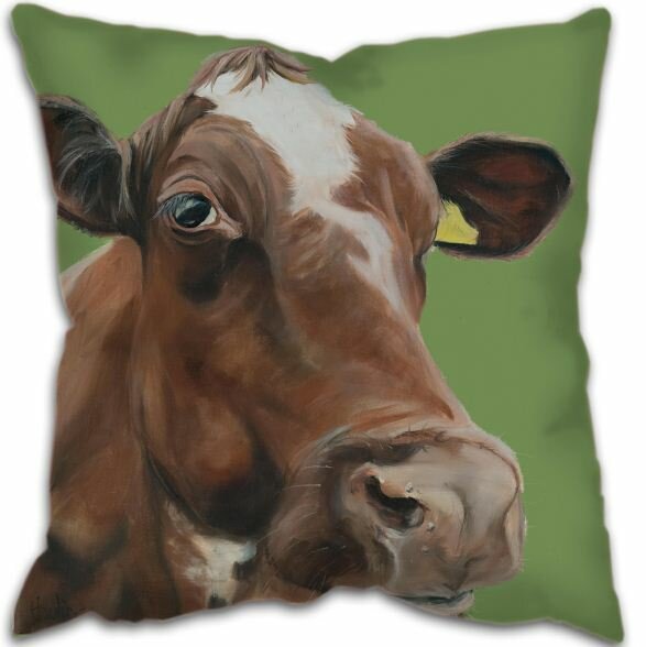 Homer Faux Leather Cushion with Filling