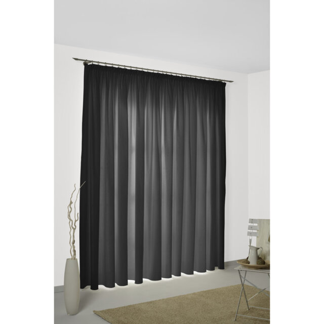 Kyrstan Pencil Pleat Room Darkening Thermal Single Curtain