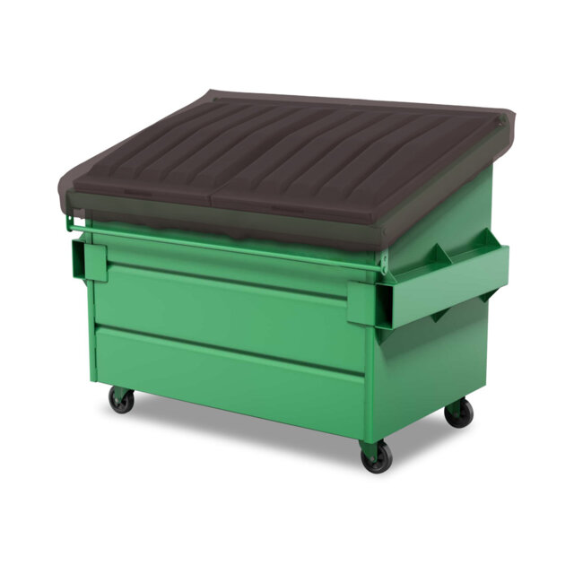 Heavy Duty Multipurpose Outdoor Dumpster Cover, Durable & UV Resistant Waterproof Trash Can Cover