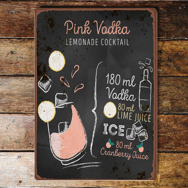 Handmade Food & Beverage Wall Decor on Metal