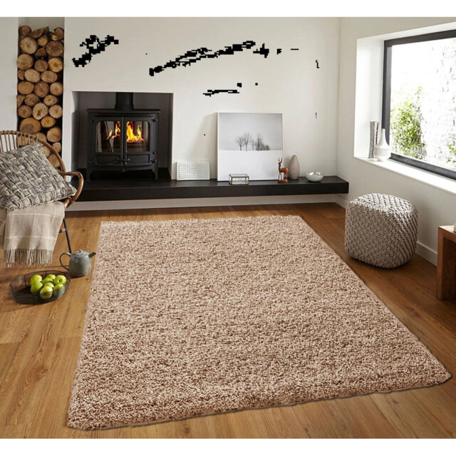 Modern Living Room Thick Large Shaggy Rug Bedroom Round Fluffy Carpet Hallway Runner Rug