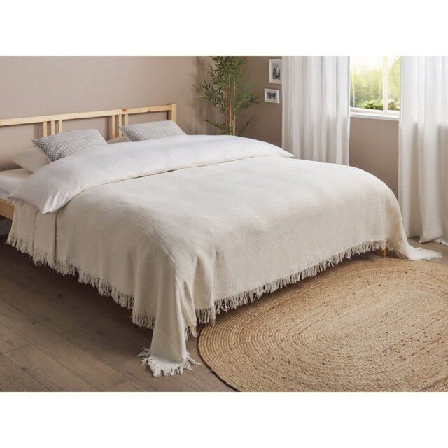YERBENT Cotton No Pattern Bedspread