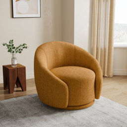 Aunna 89.2Cm Wide Swivel Barrel Chair
