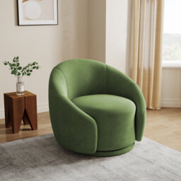 Aunna 89.2Cm Wide Swivel Barrel Chair