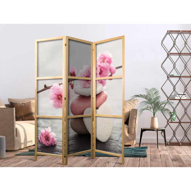 Panel Solid Wood Folding Room Divider