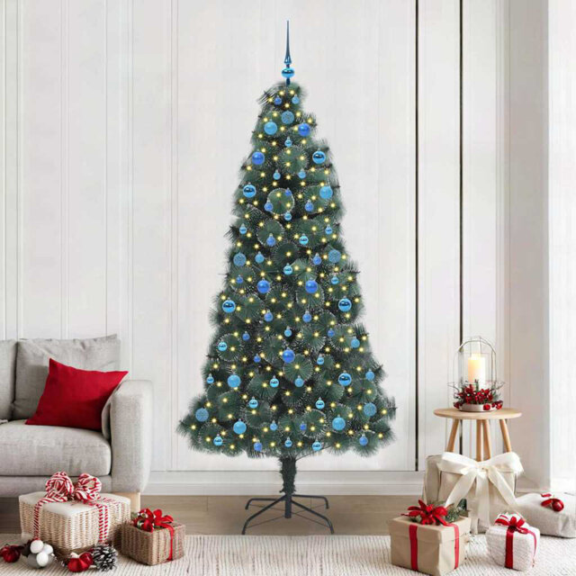 Artificial Pre-lit Christmas Tree with Ball Set