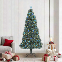 Artificial Pre-lit Christmas Tree with Ball Set