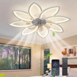 Deira 90cm 7 - Blade Reversible Dimmable LED Ceiling Fan With Remote Control And APP