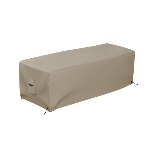 Heavy Duty Multipurpose Outdoor Rectangle FirePit Cover, Durable UV Resistant Patio Waterproof Cover