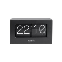 Boxed Digital Metal Quartz Movement / Crystal Tabletop Clock in Black