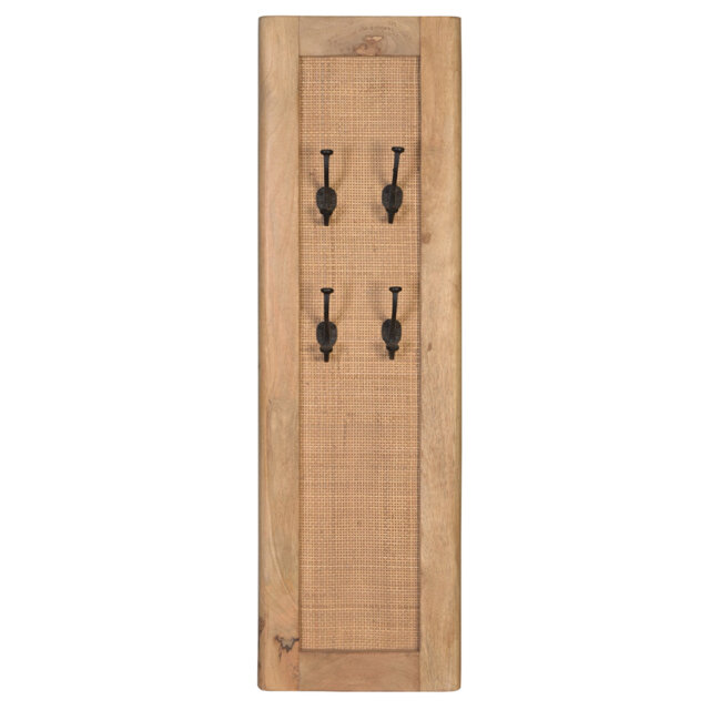 Surrender Solid Wood Wall 4 - Hook Wall Mounted Coat Rack