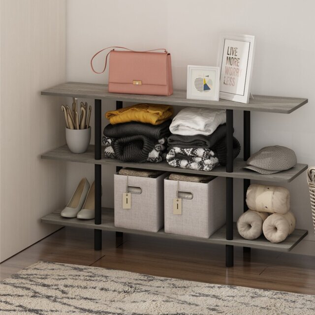Rosamaria 71cm H x 120cm W Plastic Etagere Bookcase
