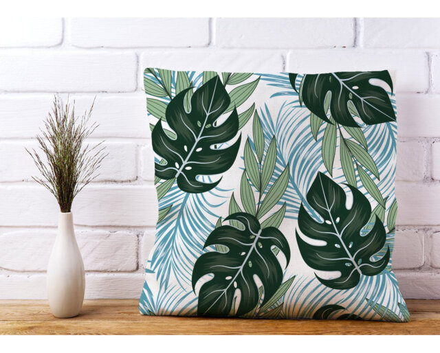 Salter Tropical Floral Square Throw Cushion