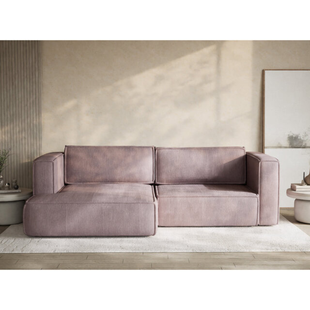 Four-Seater Corner Sofa With Bed Function