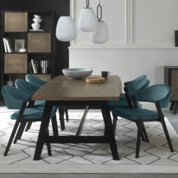 Amillie Extendable Oak Solid Wood Base Dining Table