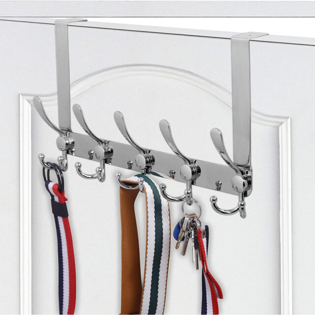Metal Over-the-Door 5 - Hook Coat Rack