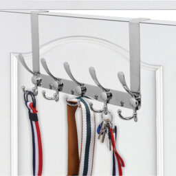 Metal Over-the-Door 5 - Hook Coat Rack